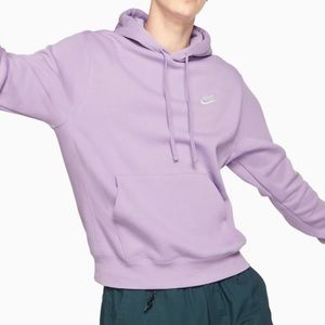 Nike Fleece Pullover Hoodie in color violet star